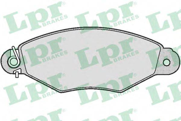 Комплект тормозных колодок, дисковый тормоз LPR 05P662