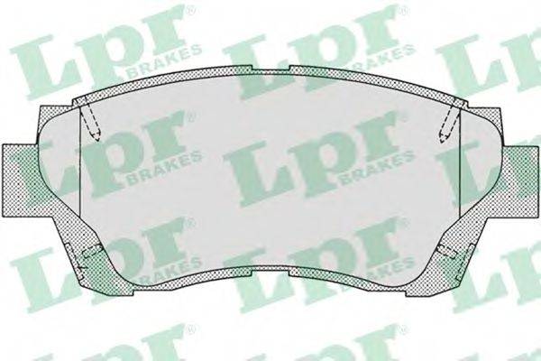 Комплект гальмівних колодок, дискове гальмо LPR 05P701