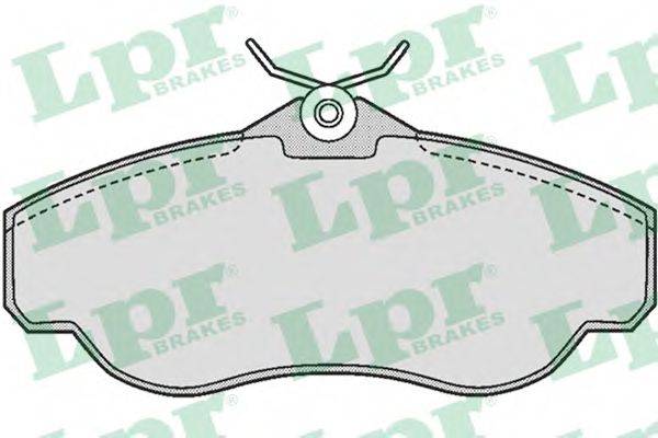 Комплект тормозных колодок, дисковый тормоз LPR 05P728