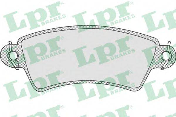 Комплект тормозных колодок, дисковый тормоз LPR 05P766