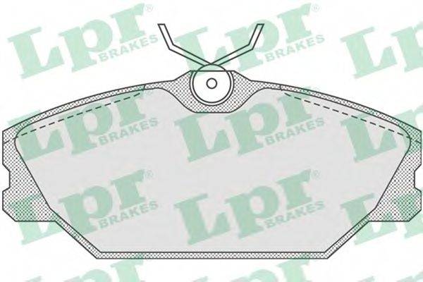 Комплект тормозных колодок, дисковый тормоз LPR 05P816