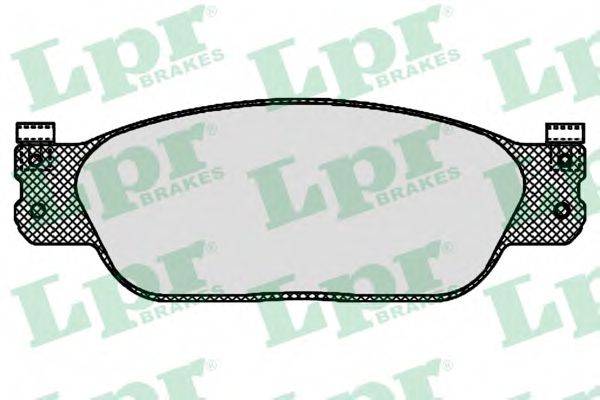 Комплект тормозных колодок, дисковый тормоз LPR 05P843