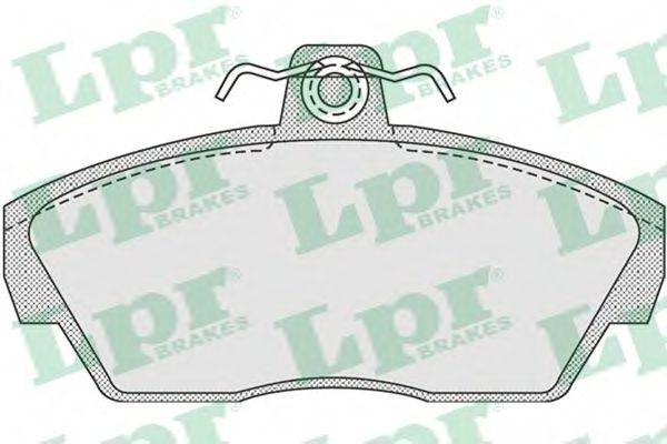 Комплект тормозных колодок, дисковый тормоз LPR 05P922