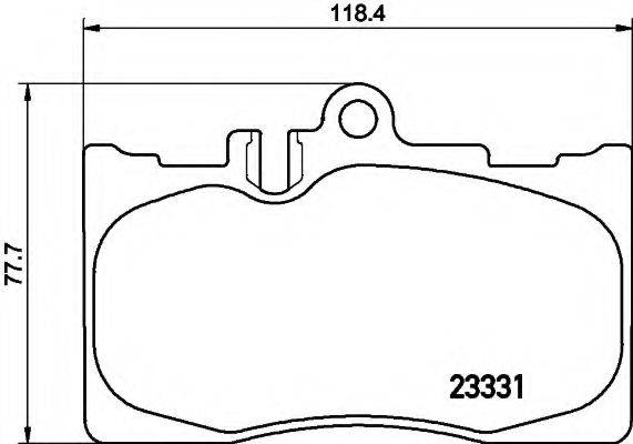 Комплект тормозных колодок, дисковый тормоз HELLA 8DB 355 009-861