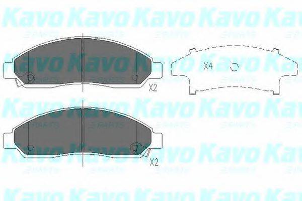 Комплект гальмівних колодок, дискове гальмо KAVO PARTS KBP-3513