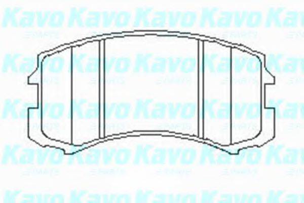 Комплект тормозных колодок, дисковый тормоз KAVO PARTS KBP-5537