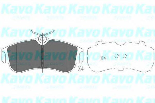 Комплект гальмівних колодок, дискове гальмо KAVO PARTS KBP-6502