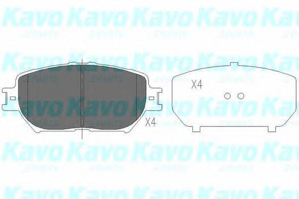 Комплект тормозных колодок, дисковый тормоз KAVO PARTS KBP-9070