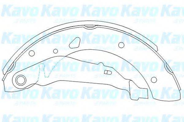 Комплект тормозных колодок KAVO PARTS KBS-9915