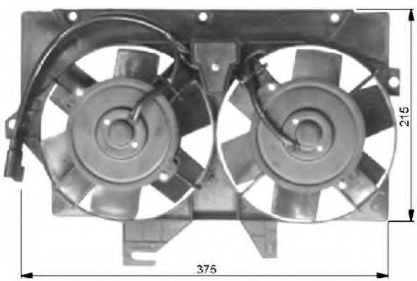 Вентилятор, охлаждение двигателя NRF 47036