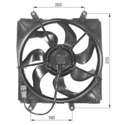 Вентилятор, охолодження двигуна NRF 47054