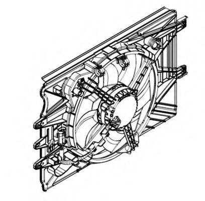 Вентилятор, охлаждение двигателя NRF 47594