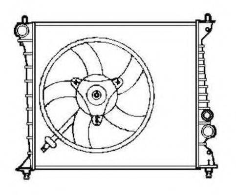 Радіатор, охолодження двигуна NRF 58257