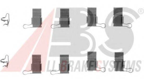 Комплектуючі, колодки дискового гальма A.B.S. 1193Q