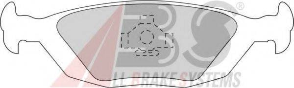 Комплект тормозных колодок, дисковый тормоз A.B.S. 36489/1