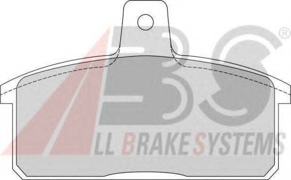 Комплект тормозных колодок, дисковый тормоз A.B.S. 36851