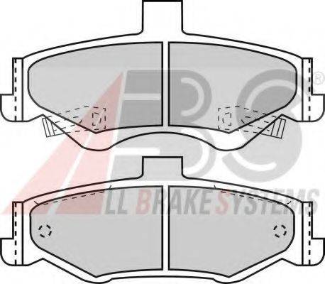 Комплект тормозных колодок, дисковый тормоз A.B.S. 38750