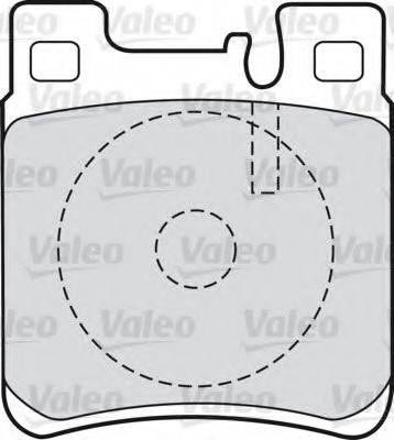 Комплект гальмівних колодок, дискове гальмо VALEO 598617
