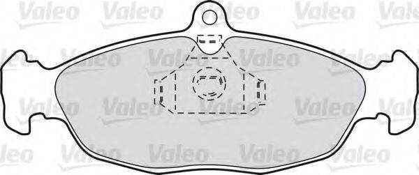 Комплект гальмівних колодок, дискове гальмо VALEO 598356