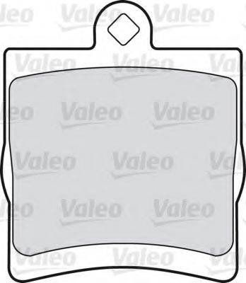 Комплект тормозных колодок, дисковый тормоз VALEO 598444