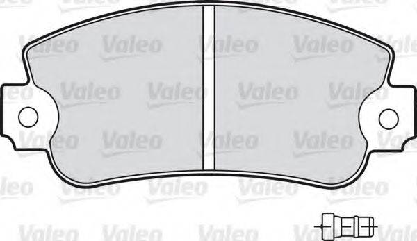 Комплект гальмівних колодок, дискове гальмо VALEO 598519