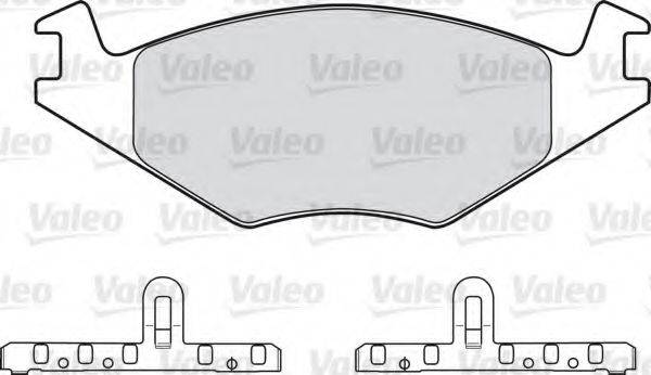 Комплект гальмівних колодок, дискове гальмо VALEO 598127