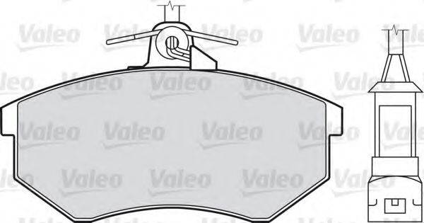 Комплект тормозных колодок, дисковый тормоз VALEO 598016