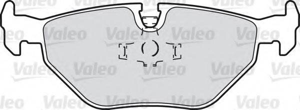 Комплект тормозных колодок, дисковый тормоз VALEO 598259