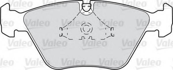 Комплект гальмівних колодок, дискове гальмо VALEO 598231