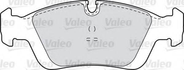 Комплект тормозных колодок, дисковый тормоз VALEO 598018