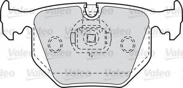 Комплект тормозных колодок, дисковый тормоз VALEO 598580