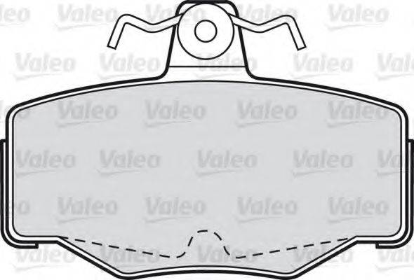Комплект гальмівних колодок, дискове гальмо VALEO 598057