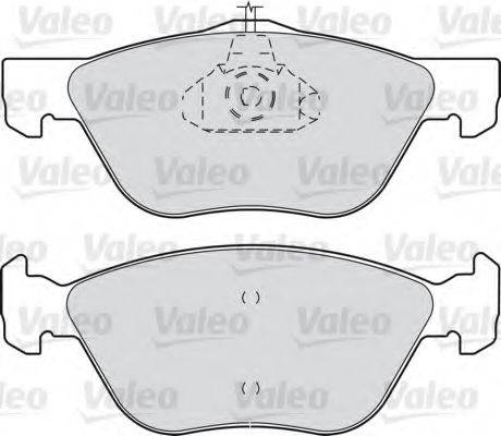 Комплект тормозных колодок, дисковый тормоз VALEO 598308