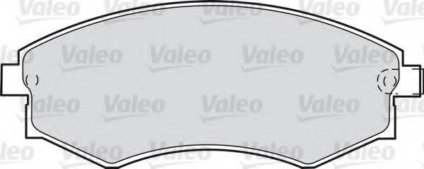 Комплект тормозных колодок, дисковый тормоз VALEO 598051