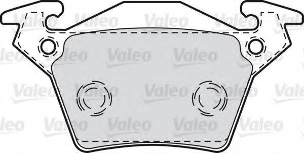 Комплект тормозных колодок, дисковый тормоз VALEO 598301