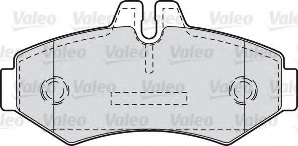 Комплект тормозных колодок, дисковый тормоз VALEO 598300