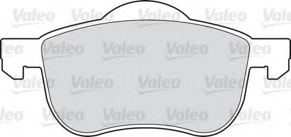 Комплект тормозных колодок, дисковый тормоз VALEO 598479