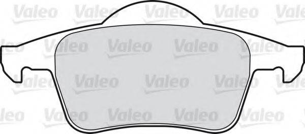 Комплект тормозных колодок, дисковый тормоз VALEO 598480