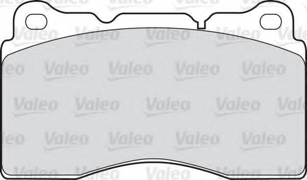 Комплект гальмівних колодок, дискове гальмо VALEO 598772