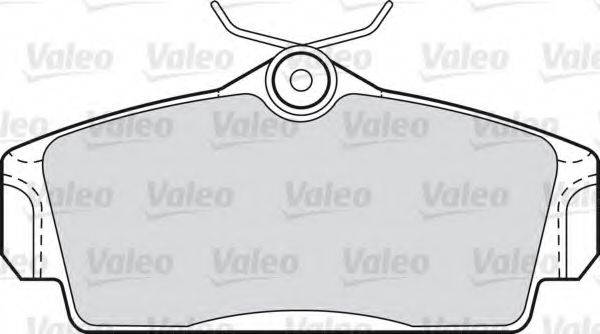 Комплект гальмівних колодок, дискове гальмо VALEO 598450