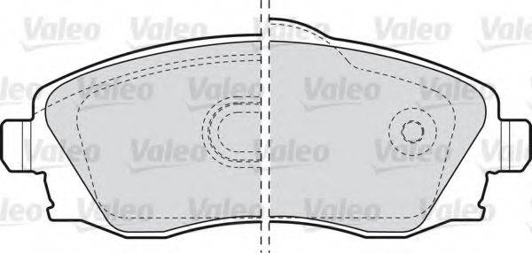 Комплект гальмівних колодок, дискове гальмо VALEO 598456
