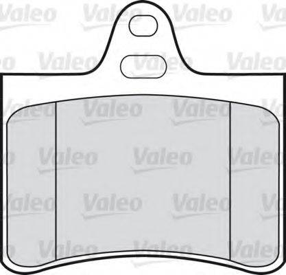 Комплект тормозных колодок, дисковый тормоз VALEO 598418