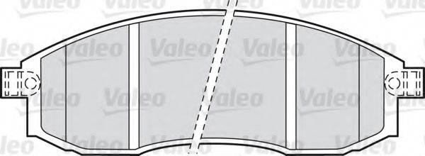 Комплект тормозных колодок, дисковый тормоз VALEO 598523