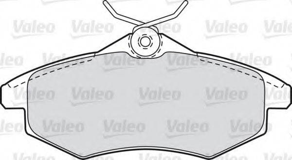 Комплект гальмівних колодок, дискове гальмо VALEO 598500