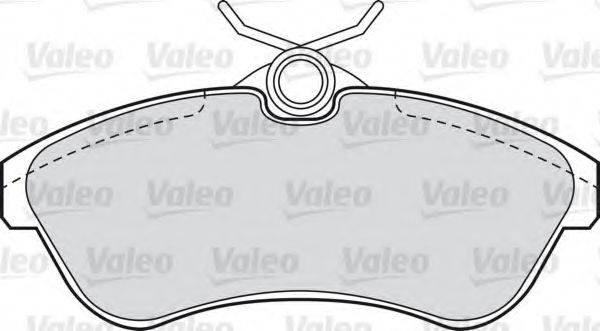 Комплект тормозных колодок, дисковый тормоз VALEO 598501