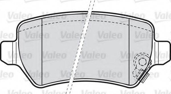 Комплект гальмівних колодок, дискове гальмо VALEO 598584
