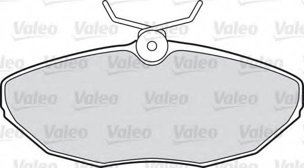 Комплект гальмівних колодок, дискове гальмо VALEO 598438