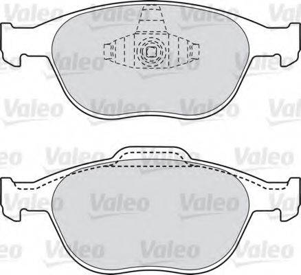 Комплект тормозных колодок, дисковый тормоз VALEO 598639