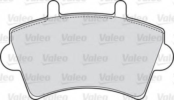 Комплект тормозных колодок, дисковый тормоз VALEO 598537