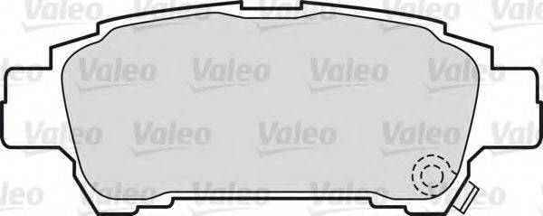 Комплект тормозных колодок, дисковый тормоз VALEO 598542